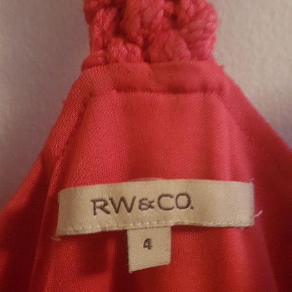 RW & Co Red Floral Summer Dress - Picture 2 of 2